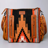 American Darling Small Crossbody Hand Tooled Saddle Blanket Genuine Leather Western Women Bag Handbag Purse | for Cute