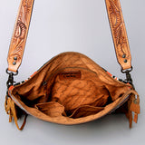 American Darling Small Crossbody Hand Tooled Saddle Blanket Genuine Leather Western Women Bag Handbag Purse | for Cute