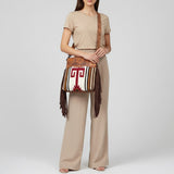 American Darling Crossbody Hand Tooled Saddle Blanket Genuine Leather Women Bag Western Handbag Purse