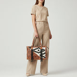 American Darling Tote Hand Tooled Saddle Blanket Genuine Leather Women Bag Western Handbag Purse