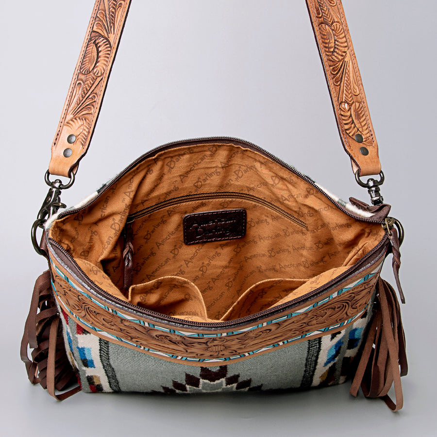 American Darling Crossbody Hand Tooled Saddle Blanket Genuine Leather Women Bag Western Handbag Purse
