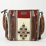 American Darling ADBGZ703 Crossbody Hand Tooled Saddle Blanket Genuine Leather Women Bag Western Handbag Purse