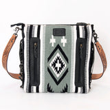 American Darling ADBGZ705 Crossbody Hand Tooled Saddle Blanket Genuine Leather Women Bag Western Handbag Purse