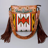 American Darling Crossbody Hand Tooled Saddle Blanket Genuine Leather Women Bag Western Handbag Purse