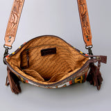 American Darling Crossbody Hand Tooled Saddle Blanket Genuine Leather Women Bag Western Handbag Purse