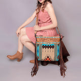 American Darling Crossbody Hand Tooled Saddle Blanket Genuine Leather Women Bag Western Handbag Purse