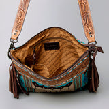 American Darling Crossbody Hand Tooled Saddle Blanket Genuine Leather Women Bag Western Handbag Purse