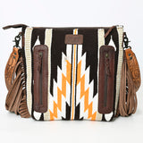 American Darling ADBGZ712 Crossbody Hand Tooled Saddle Blanket Genuine Leather Women Bag Western Handbag Purse