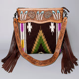American Darling Crossbody Hand Tooled Saddle Blanket Genuine Leather Western Women Bag Handbag Purse | for Cute