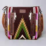 American Darling Crossbody Hand Tooled Saddle Blanket Genuine Leather Western Women Bag Handbag Purse | for Cute