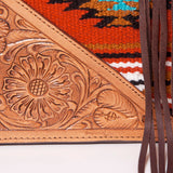 American Darling Tote Hand Tooled Saddle Blanket Genuine Leather Women Bag Western Handbag Purse