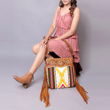 American Darling Cross Body Hand Tooled Saddle Blanket Genuine Leather Western Women Bag Handbag Purse | Crossbody for |Cute