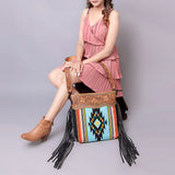 American Darling Crossbody Hand Tooled Saddle Blanket Genuine Leather Women Bag Western Handbag Purse