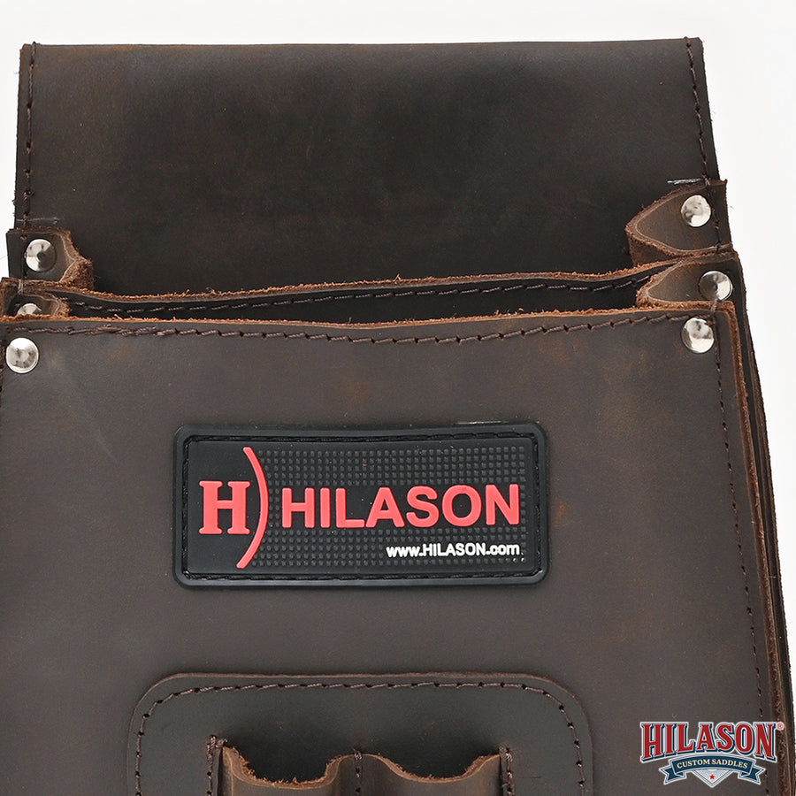 Hilason Genuine Thick Leather Shooting Shotgun Shell Bag Ammo Pouch