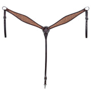 Hilason Western Horse American Leather Breast Collar Brown