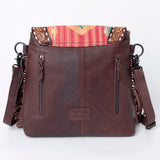 American Darling Cross Body Ii Hand Tooled Hair On Genuine Leather Women Bag Western Handbag Purse