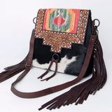 American Darling Cross Body Ii Hand Tooled Hair On Genuine Leather Women Bag Western Handbag Purse