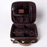 American Darling ADBGA300K Jewelry Case Hand Tooled Hair-On Genuine Leather Women Bag Western Handbag Purse