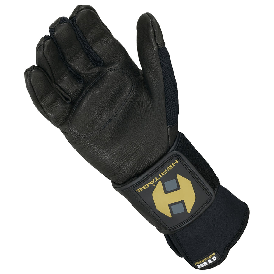07 Size Heritage Pro 80 Bull Stretchable Riding Gloves Black