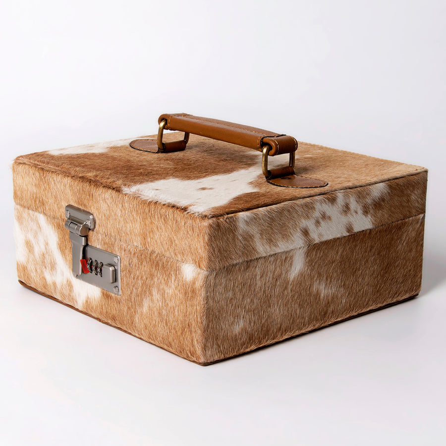 American Darling Western Hair-On Cowhide Leather Jewelry case - Uhorse