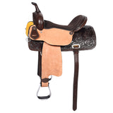 Western Horse Barrel Racing Trail Saddle Tack Set American Leather Comfytack