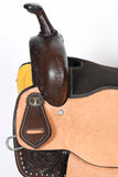Western Horse Barrel Racing Trail Saddle Tack Set American Leather Comfytack