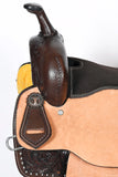 Comfytack Western Horse Barrel Racing Trail Saddle Tack Set Genuine Leather