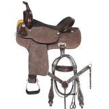 14 In W. H. Barrel Racing Trail Saddle Tk. Set Genuine Leather – by Hilason – Cowboy and equestrian accessories