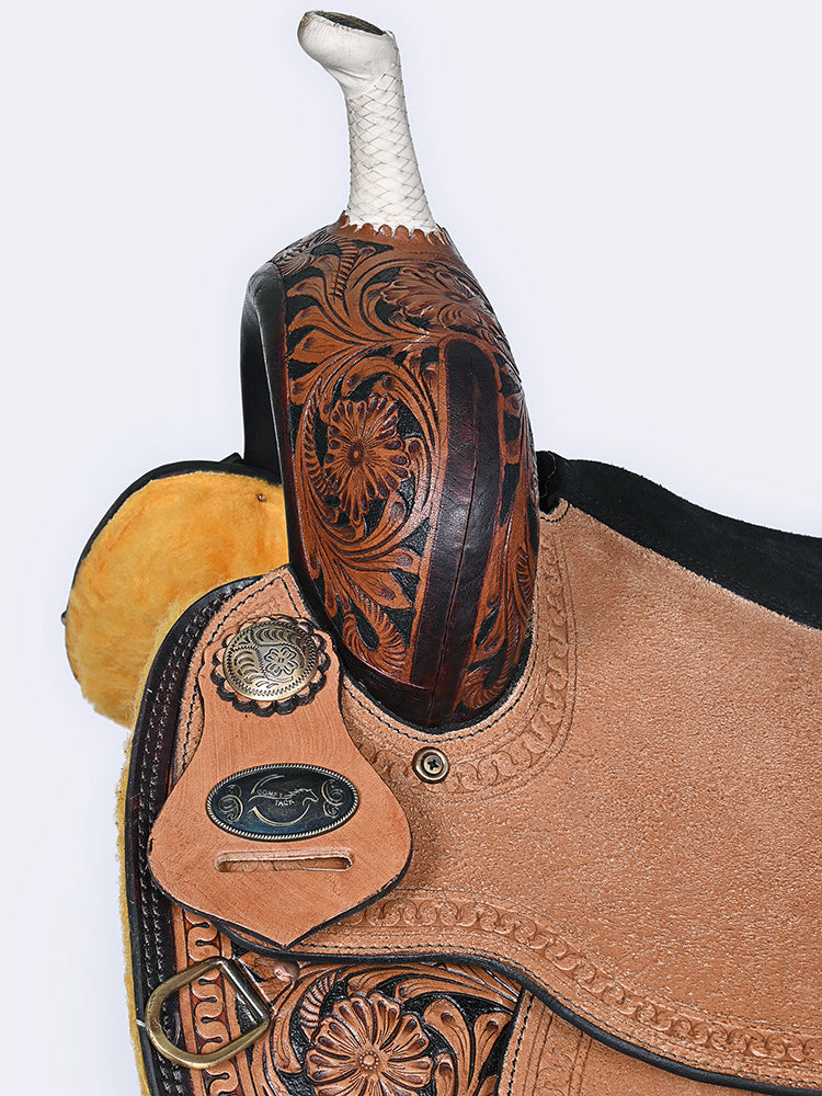 Comfytack Western Saddle Leather Trail Horse Tack Set Dark Brown | Western Saddle | Saddle for Horses | Horse  Tack Set