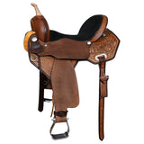 COMFYTACK Horse Barrel Racing Trail Pleasure American Leather Saddle Brown