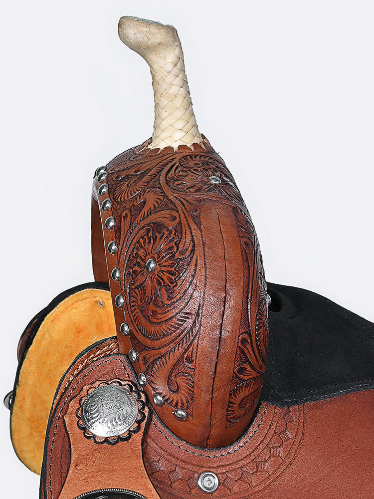 Comfytack Western Saddle Leather Trail Horse Tack Set Brown | Western Saddle | Saddle for Horses | Horse  Tack Set