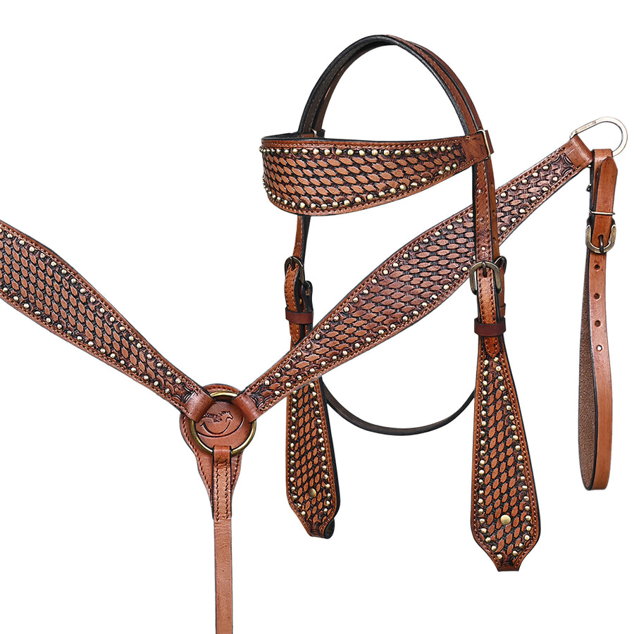 Comfytack Western Saddle Leather Trail Horse Tack Set Brown | Western Saddle | Saddle for Horses | Horse  Tack Set