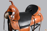 17 In HILASON Western Horse Treeless Trail Barrel Saddle American Leather Tan