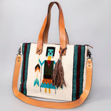 American Darling Tote Saddle Blanket Genuine Leather Women Bag Western Handbag Purse