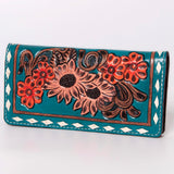 American Darling Clutch Hand Tooled Genuine Leather Women Bag Western Handbag Purse