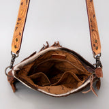 American Darling ADBGS192BT Messenger Hand Tooled Hair-On Genuine Leather Women Bag Western Handbag Purse