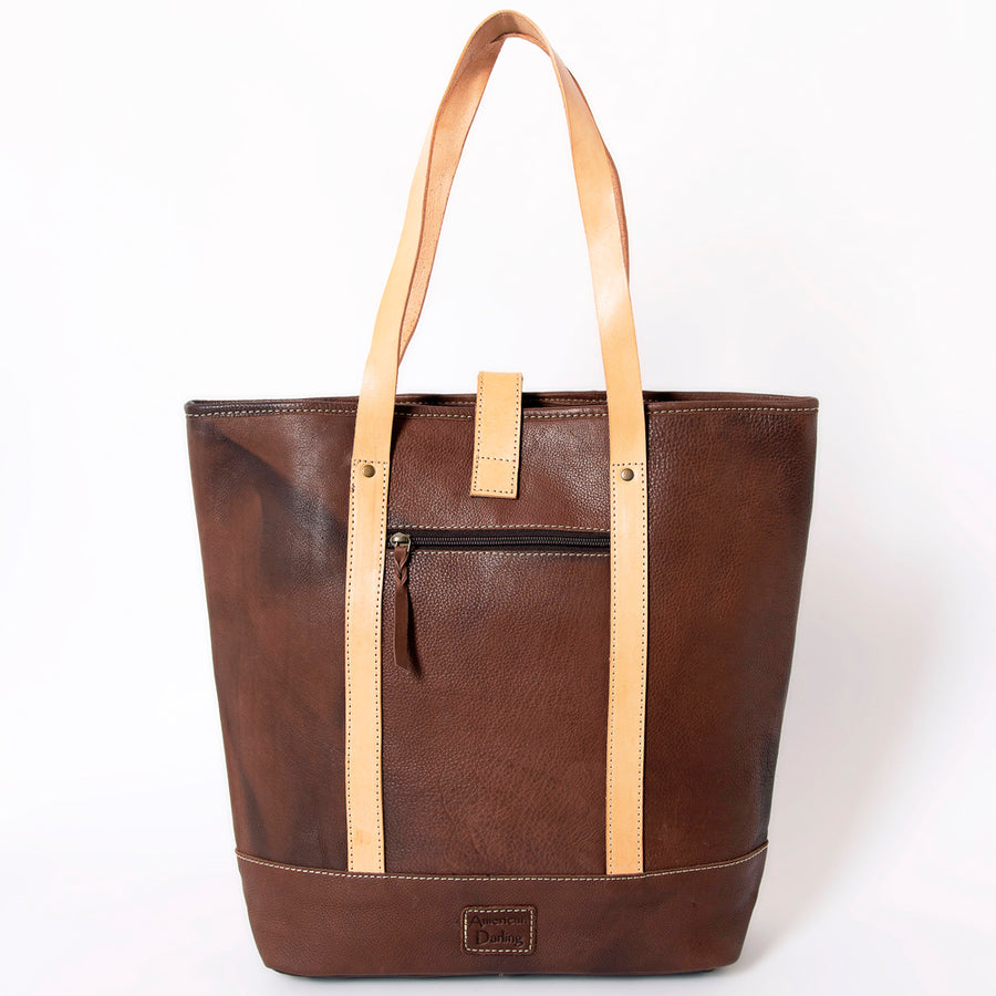 American Darling Tote Bag Western Hair-On Cowhide Genuine Leather Handcrafted Purse with Fringes and YKK Zipper