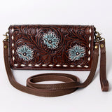 American Darling Organiser Hand Tooled Genuine Leather Women Bag Western Handbag Purse