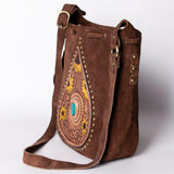 American Darling Bucket Suede Hand Tooled Genuine Leather Western Women Bag | Handbag Purse