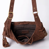 American Darling Bucket Suede Hand Tooled Genuine Leather Western Women Bag | Handbag Purse