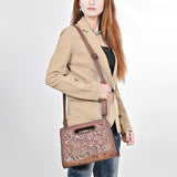 ADBG1060 American Darling Clutch Hand Tooled Genuine Leather women bag western handbag purse
