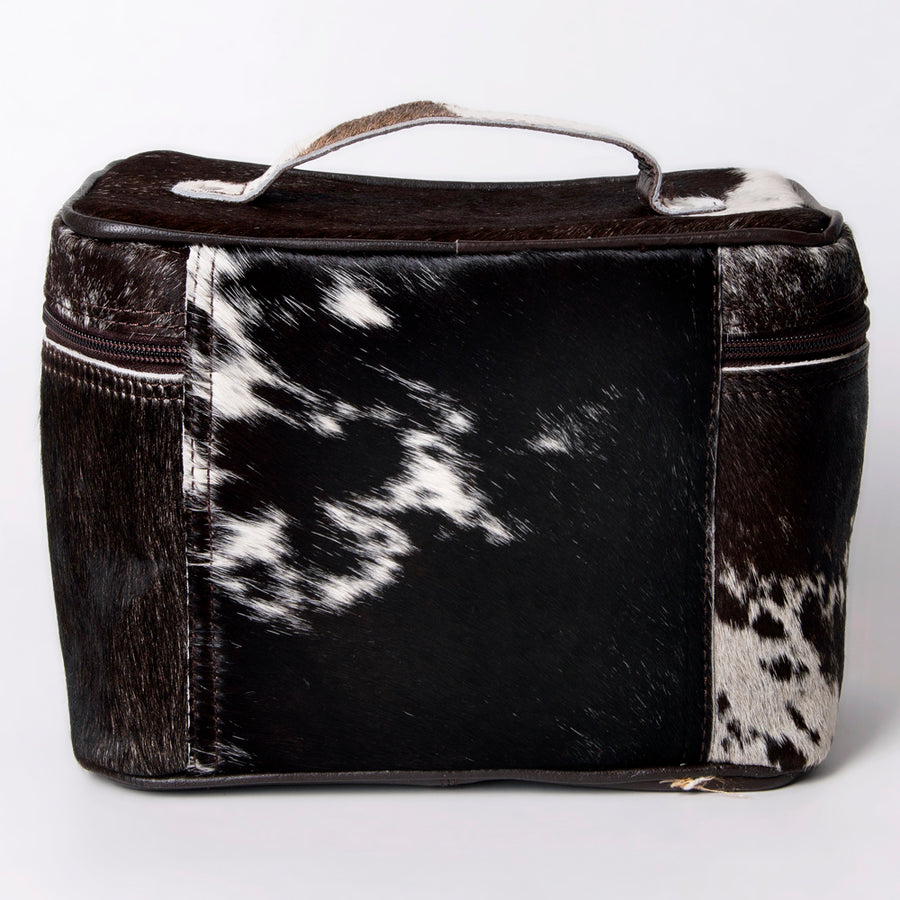 American Darling Jewelry Case for Women - Hair-On Cowhide Eco-Friendly Genuine Leather Travel Organizer