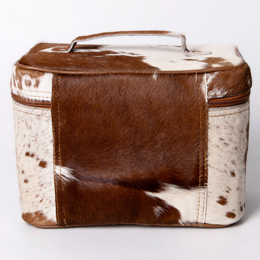 American Darling Jewelry Case for Women - Hair-On Cowhide Eco-Friendly Genuine Leather Travel Organizer