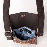 OHLAY KBA127 Cell Phone Holder 100% cotton Denim Genuine Leather women