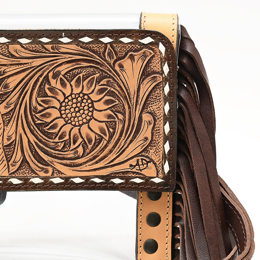 American Darling Clear bag Hand Tooled Genuine Leather Women Western Handbag Purse