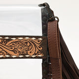 American Darling ADBGZ718 Clear Bag Hand Tooled Genuine Leather Women Bag Western Handbag Purse