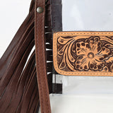 American Darling ADBGZ719 Clear Bag Hand Tooled Genuine Leather Women Bag Western Handbag Purse