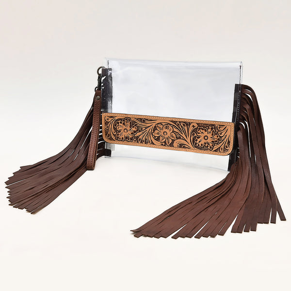 American Darling Clear bag Hand Tooled Genuine Leather Women Bag Western Handbag Purse - Uhorse