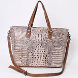 American Darling Crocodile Embossed Genuine Leather Women Bag Western Handbag Purse