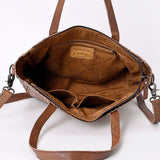 American Darling Tote Crocodile Embossed Genuine Leather Women Bag W.